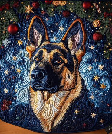 Shepherd Winter Tale Quilted Christmas Tree Skirt — Storybook Nativity Design For Charming Religious Holiday Displays