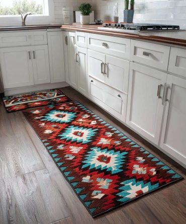 Stone Glow Kitchen Rug — Neutral Non-Slip Runner Rug, Durable Low-Pile Mat For Modern Kitchens, Machine-Washable And Stain-Resistant
