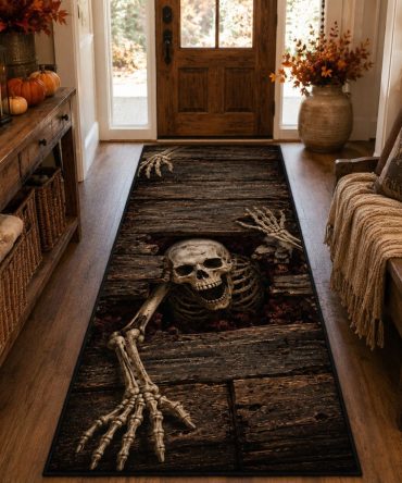 The Forgotten Crawl Runner Rug — Vintage Haunted Hallway Runner Carpet, Timeless Low-Pile Accent Rug For Entryway