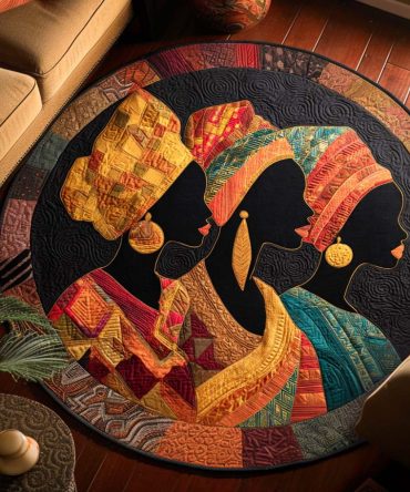 Tribal Essence Round Accent Rug — Boho-Inspired Tribal Round Rug For Modern Living, Bedroom, Meditation Space & Eclectic Interiors