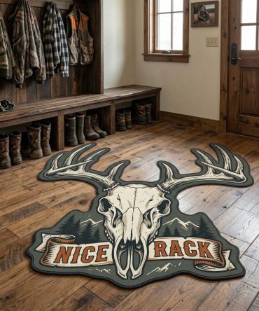 Wilder Spirit Custom-Shaped Area Rug — Boho Rustic Woodland Floor Accent, Soft Texture, Eco-Friendly Dyes, Cozy Home Decor