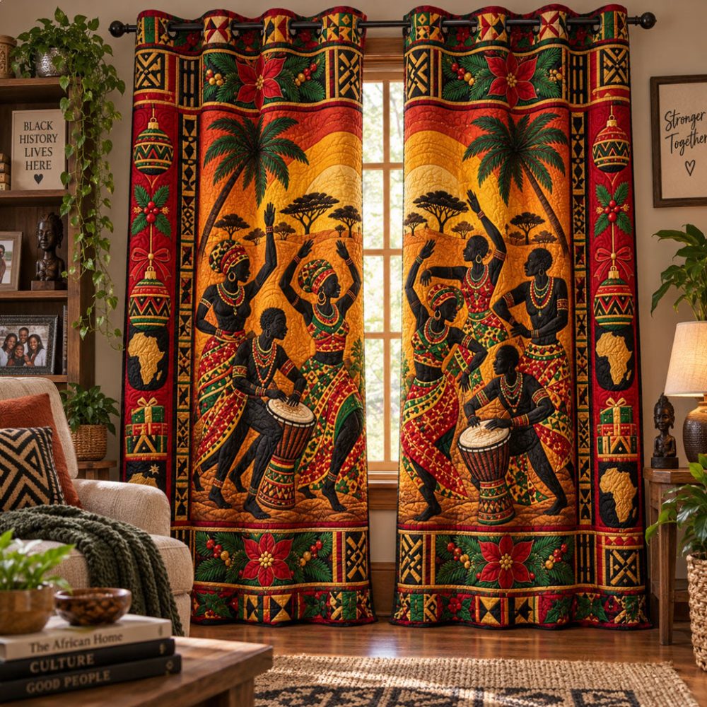 Savannah Rhythms Quilted Curtains - Warm Earthtone Drapes With Textured Patterns, Stylish Window Panels For Home & Cabin