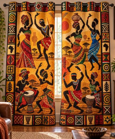 Soul Of The Savannah Quilted Curtains — Safari-Inspired Thermal Drapes, Textured Quilting, Light-Filtering Or Blackout Options