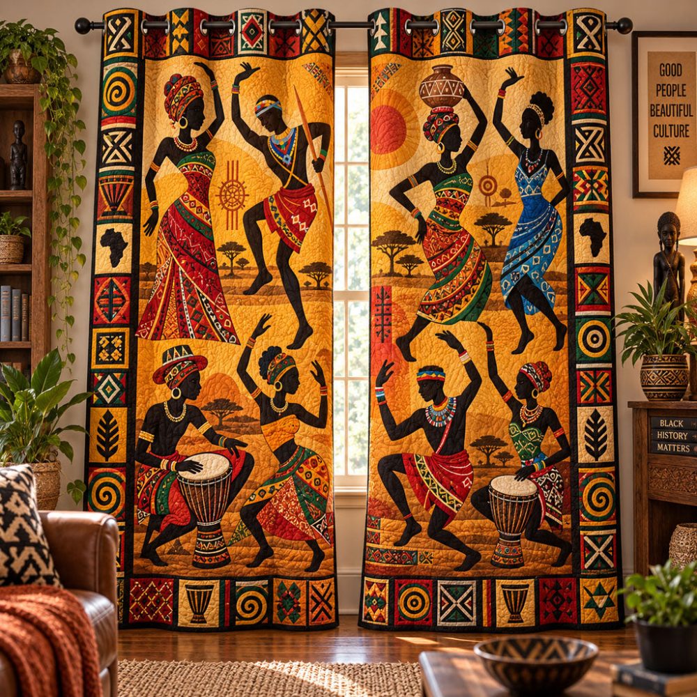 Soul Of The Savannah Quilted Curtains — Safari-Inspired Thermal Drapes, Textured Quilting, Light-Filtering Or Blackout Options