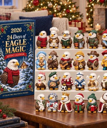 Eagle Magic 24-Day Advent Calendar With Acrylic Eagle Charms — Patriotic & Nature-Themed Holiday Countdown Gift