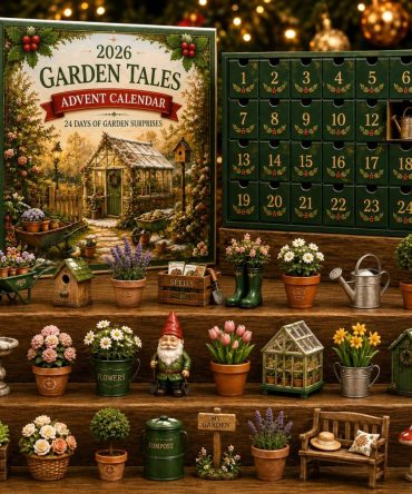 Garden Tales 2026 24-Day Advent Calendar — Botanical Acrylic Charms, Springtime Miniature Countdown Gift