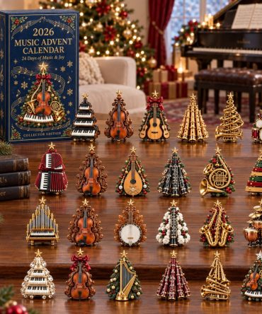 Music Lovers' 24-Day Advent Countdown With Acrylic Music Charms — Holiday Calendar For Musicians, Band & Choir Gifts 2026