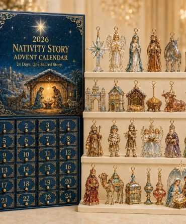 Nativity Story Faithful Advent Calendar 2026 - 24-Day Religious Christmas Countdown With Acrylic Figure Charms For Family Devotions