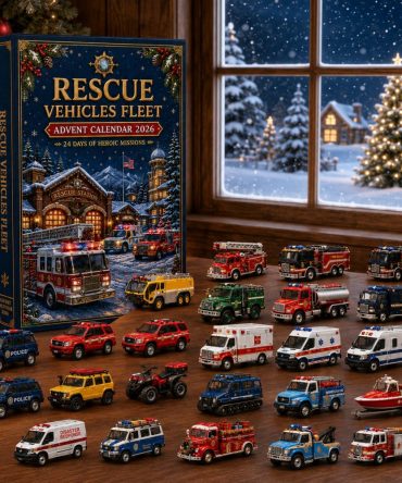 Rescue Vehicles Kids Advent Calendar 2026 - 24-Day Emergency Vehicle Countdown With Durable Acrylic Charms, Educational Christmas Gift