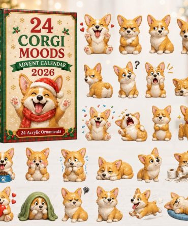 Corgi Moods Advent Calendar 2026 — 24 Vibrant Days Of Corgi Acrylic Charms, Limited Edition Holiday Gift For Dog Lovers