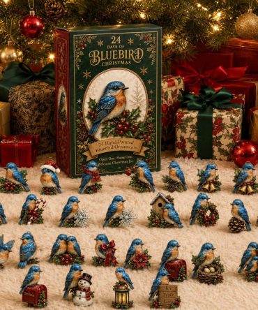 Deluxe Bluebird Holiday Advent Calendar 2026 - 24-Day Christmas Countdown With Acrylic Charms, Decorative Gift & Seasonal Home Accent