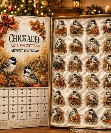 2026 Chickadee Holiday Countdown Calendar — 24 Sweet Songbird Acrylic Charms For Nature Lovers, Gifts & Seasonal Decor