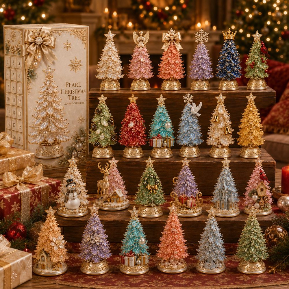 Premium 2026 Christmas Tree Countdown Calendar With 24 Removable Acrylic Charms — Festive Holiday Decor & Gift Set For Families