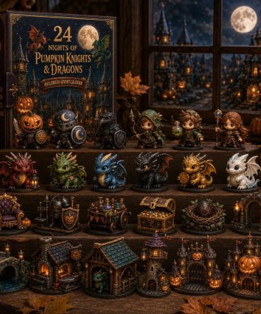 Spooky Halloween Countdown 2026 – 24-Day Acrylic Charm Advent With Haunted Icons, Pumpkins & Trick-Or-Treat Surprises