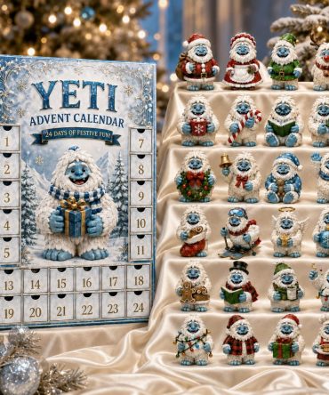 Yeti Winter Adventure 24-Day Acrylic Charm Advent Calendar 2026 - Cute Monster Holiday Countdown, Collectible Snowy Charms Gift