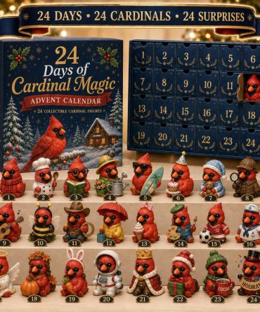 Cardinal Magic 2026 — 24-Day Birdwatcher Advent With Red Cardinal Acrylic Charms, Festive Nature-Themed Countdown Gift