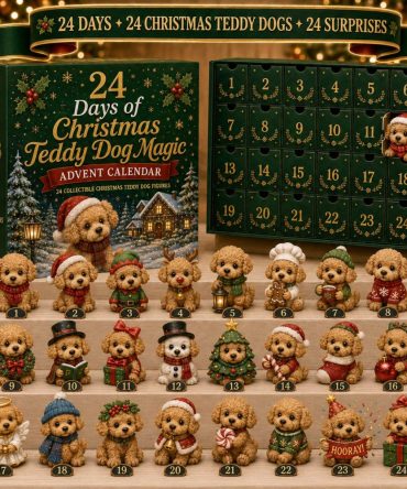 24 Days Of Teddy Dog Magic Advent Calendar 2026 — Cute Dog & Teddy Acrylic Charm Countdown For Pet Lovers & Family Fun