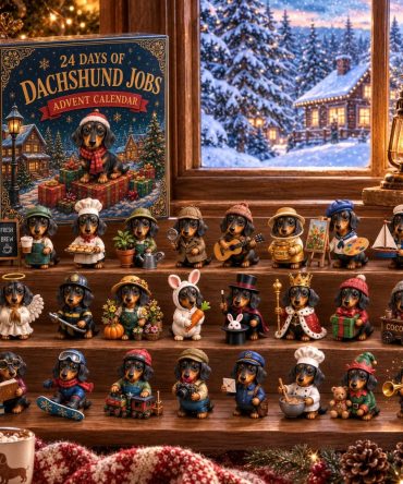 Dachshund Jobs Advent Calendar 2026 — 24 Daily Dachshund-Themed Acrylic Charms, Playful Dog Lover Countdown & Gift-Ready Packaging