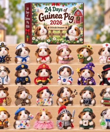 24 Days Of Guinea Pig Surprise Countdown 2026 — 24 Unique Acrylic Charms, Daily Mini Gifts For Guinea Pig Owners & Pet Enthusiasts