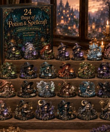 24 Days Of Witchy Magic Potion & Spellcraft Advent Calendar 2026 — Acrylic Charms, Gothic Holiday Countdown Gift