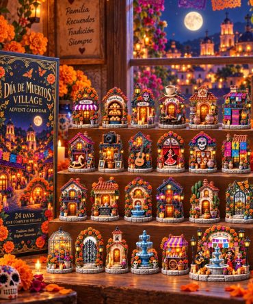 Build A Día De Muertos Village — 24-Day 2026 Acrylic Charm Advent With Miniature Altars, Memory-Making Day Of The Dead Set