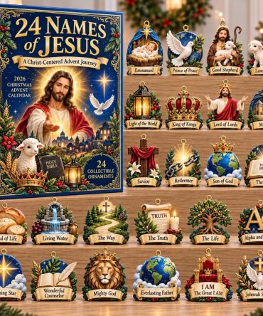24 Names Of Jesus Faith Advent Calendar — Acrylic Charm Christian Countdown, Daily Scripture Keepsake Gift For Christmas