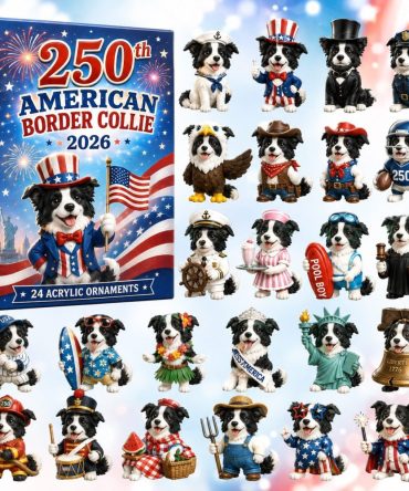 Border Collie Advent Calendar 2026 — 24-Day Seasonal Countdown With Collectible Acrylic Charms, Limited Dog Gift