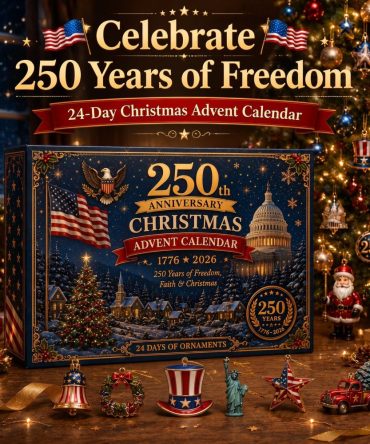 250Th Anniversary Christmas 24-Day Advent Calendar 2026 — Limited-Edition Patriotic Acrylic Charms, Historic Holiday Countdown