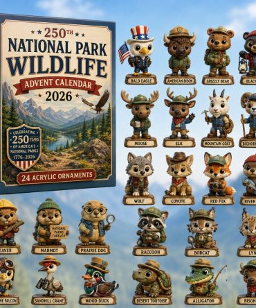 National Parks Wildlife Advent Calendar 2026 — 24-Day Acrylic Charm Set Featuring Iconic Animals, Collectible Gift