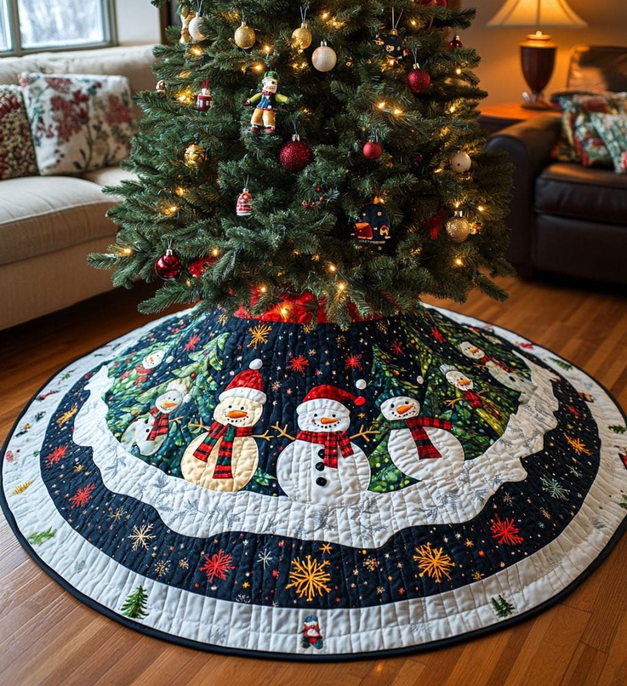 Chimney Charm Holiday Tree Skirt - Handcrafted Christmas Mantel-Inspired Decor, Custom Skirt For Living Room, Made To Order
