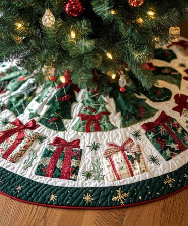 Festive Gifts Christmas Tree Skirt — Made-To-Order Holiday Skirt Perfect For Gift Giving, Customizable, Premium Quality