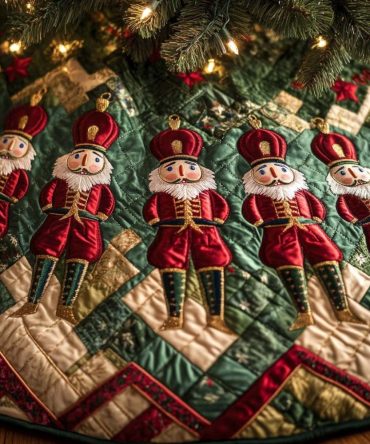 Premium Nutcracker Christmas Tree Skirt — Made-To-Order Holiday Skirt For Elegant Festive Décor & Custom Sizing