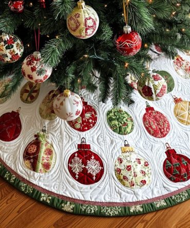 Custom Cozy Charm Holiday Tree Skirt – Plush Handmade Christmas Skirt With Personalized Name & Festive Trim, Elegant Holiday Home Accent