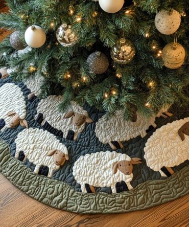 Dreamy Wool Cozy Tree Skirt — Handmade Wool Blend Christmas Skirt, Luxe Softness, Custom Sizes & Warm Seasonal Styling