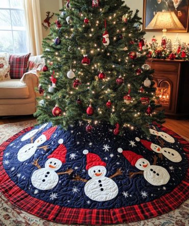 Traditional Firs Holiday Tree Skirt — Custom Evergreen Christmas Skirt, Classic Pine Design, Quality Materials, Multiple Sizes