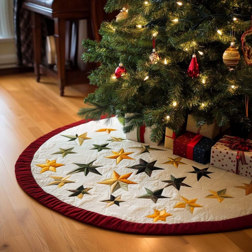 Festive Glow Holiday Tree Skirt — Custom Luminous Christmas Tree Skirt, Premium Fabric, Photo-Worthy Seasonal Accent