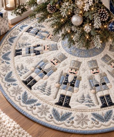 Festive Marcher Holiday Tree Skirt — Vibrant Parade-Inspired Christmas Tree Skirt, Made-To-Order Decorative Base For Seasonal Displays
