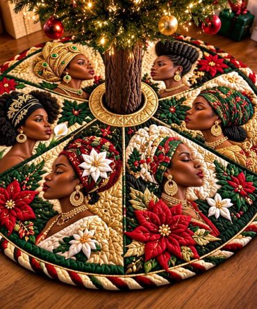 Festive Sisterhood Christmas Tree Skirt - Matching Holiday Skirts For Sisters & Families, Handmade, Personalized, Custom Sizes