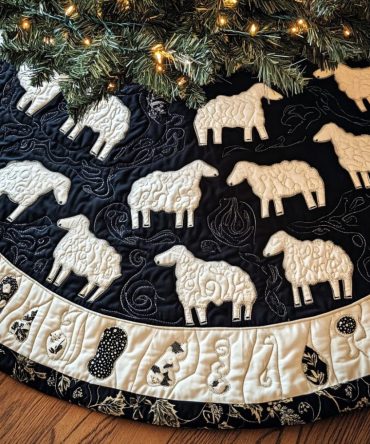 Fields Of Fluff Plush Christmas Tree Skirt — Made-To-Order Ultra-Soft Fuzzy Skirt For Luxurious Holiday Comfort & Chic Styling