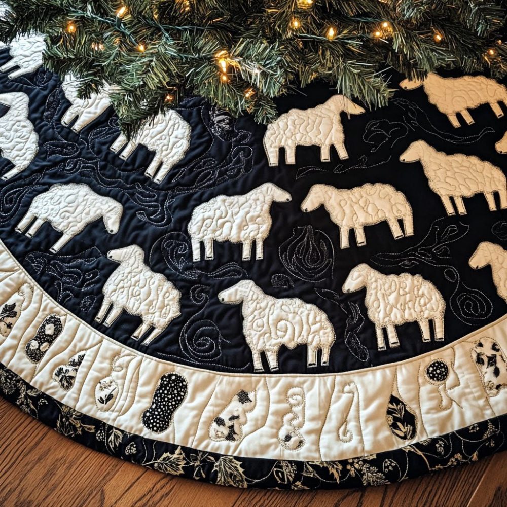 Fields Of Fluff Plush Christmas Tree Skirt — Made-To-Order Ultra-Soft Fuzzy Skirt For Luxurious Holiday Comfort & Chic Styling