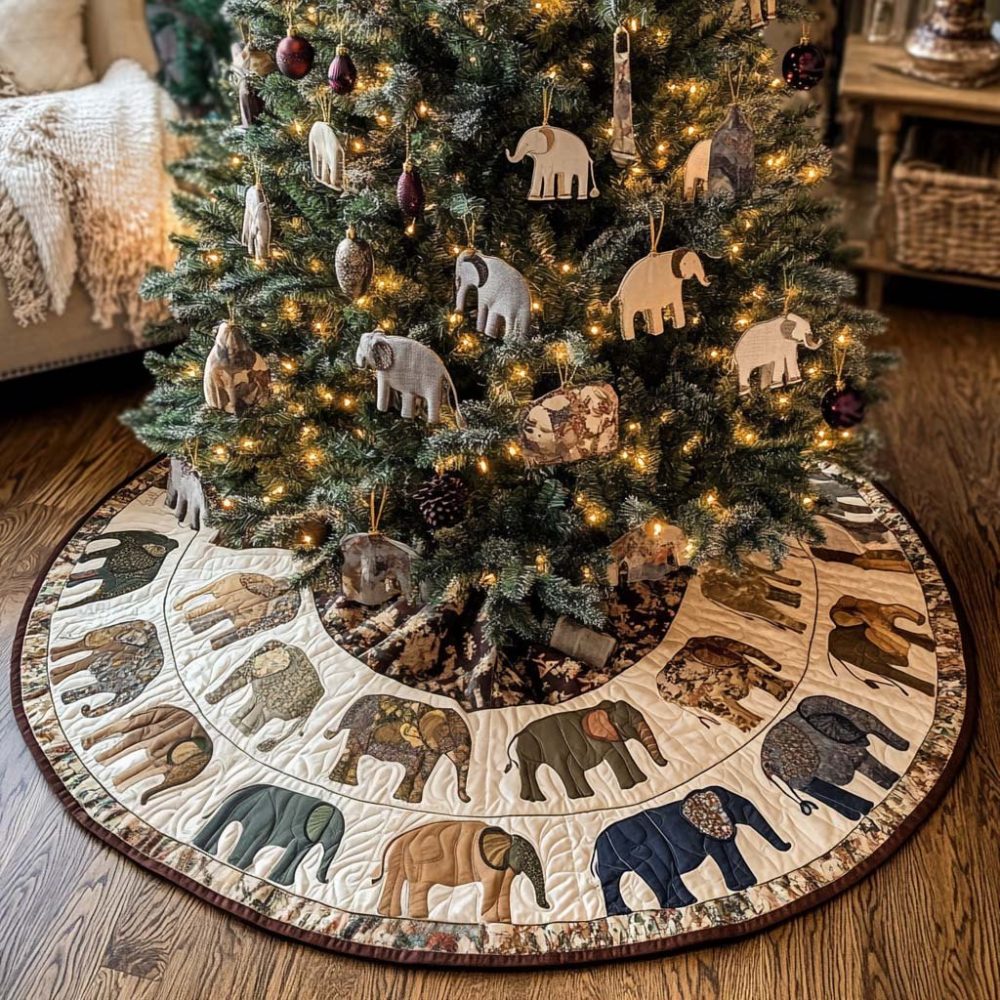 Forest Spirit Holiday Tree Skirt — Customizable Woodland Christmas Tree Skirt, Handcrafted & Made To Order For Nature Lovers