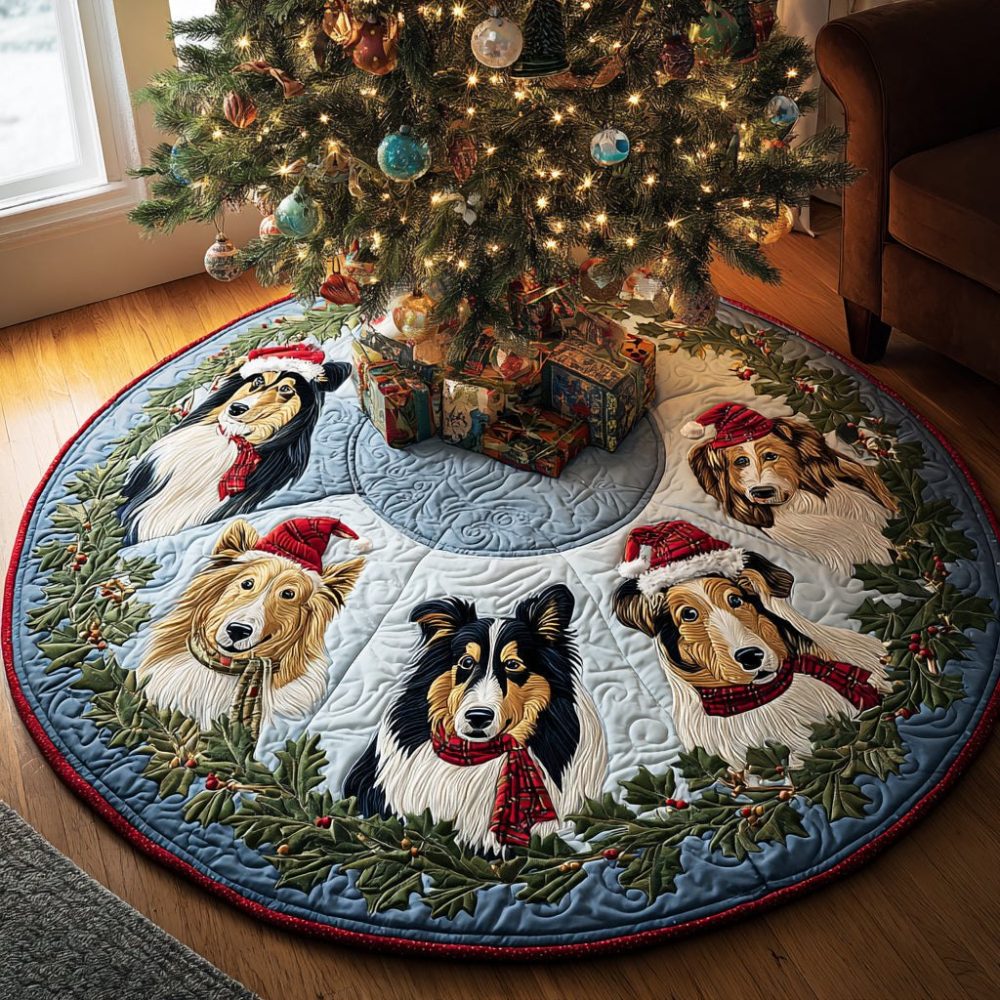 Handmade Frosted Friend Holiday Tree Skirt — Custom Cozy Christmas Tree Skirt For Heartfelt Holiday Decorating & Gifts