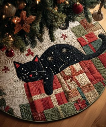 Gift Guardian Christmas Tree Skirt - Premium Handmade Holiday Skirt With Protective Backing, Gift Motifs & Customization Options