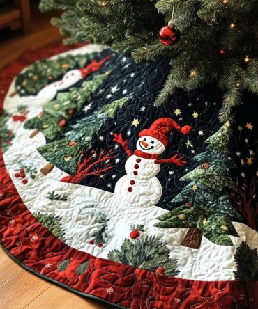 Glisten And Glow Christmas Tree Skirt — Shimmering Handmade Holiday Collar, Premium Finish, Custom Sizes & Personalized Options