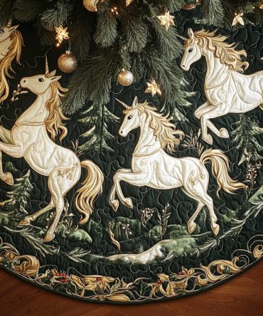 Golden Starlight Premium Tree Skirt — Sparkling Gold Star Christmas Tree Skirt, Made-To-Order Luxury Holiday Decor In Custom Sizes
