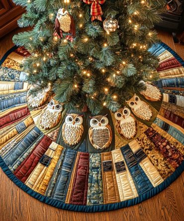 Guardian Of Stories Custom Christmas Tree Skirt — Made-To-Order Handcrafted Holiday Skirt For Cozy Family Traditions & Gift Giving
