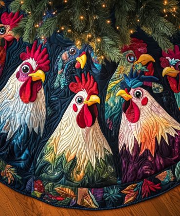 Harvest Charm Thanksgiving-To-Christmas Tree Skirt — Rustic Fall & Holiday Skirt, Handmade Made-To-Order With Seasonal Harvest Motifs