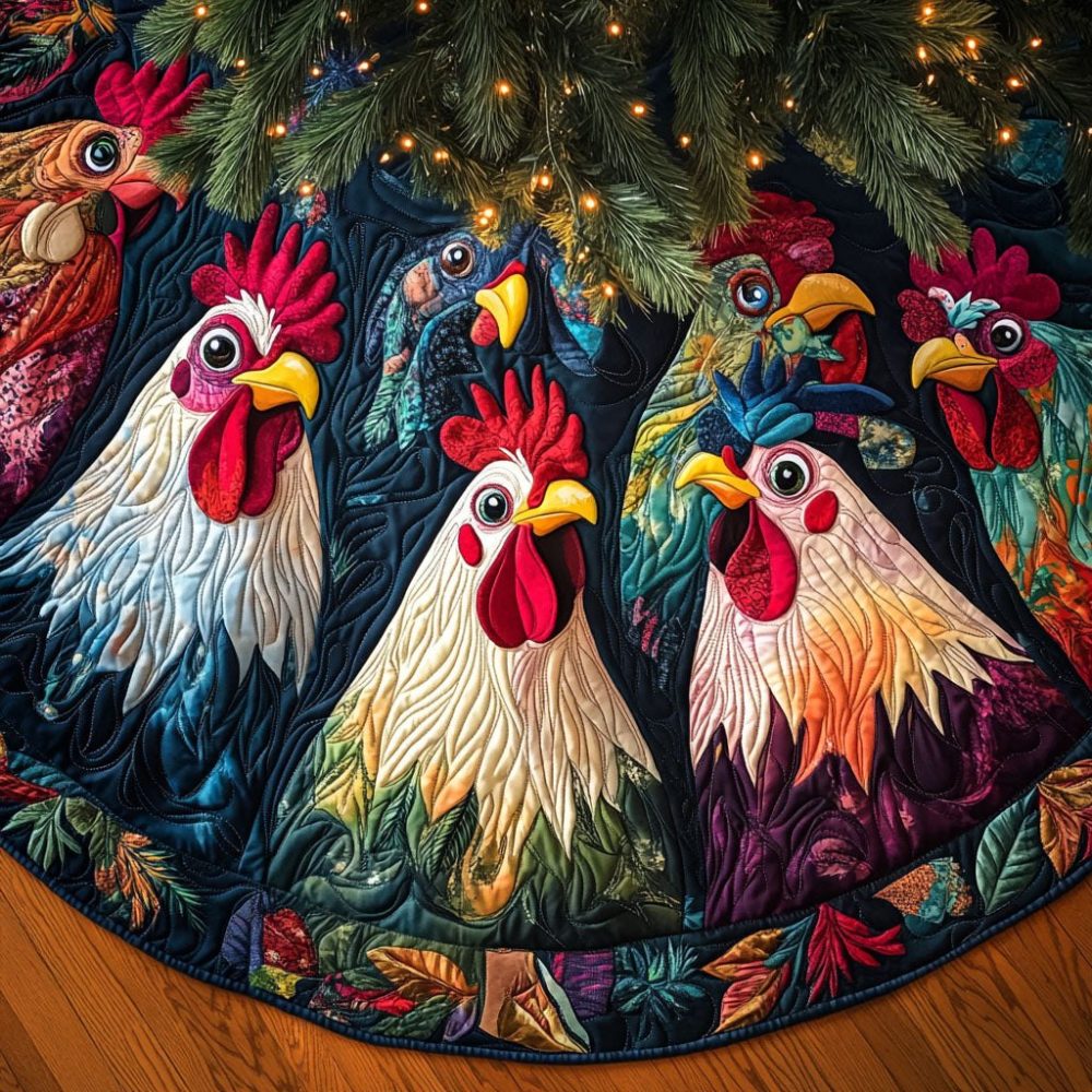 Harvest Charm Thanksgiving-To-Christmas Tree Skirt — Rustic Fall & Holiday Skirt, Handmade Made-To-Order With Seasonal Harvest Motifs