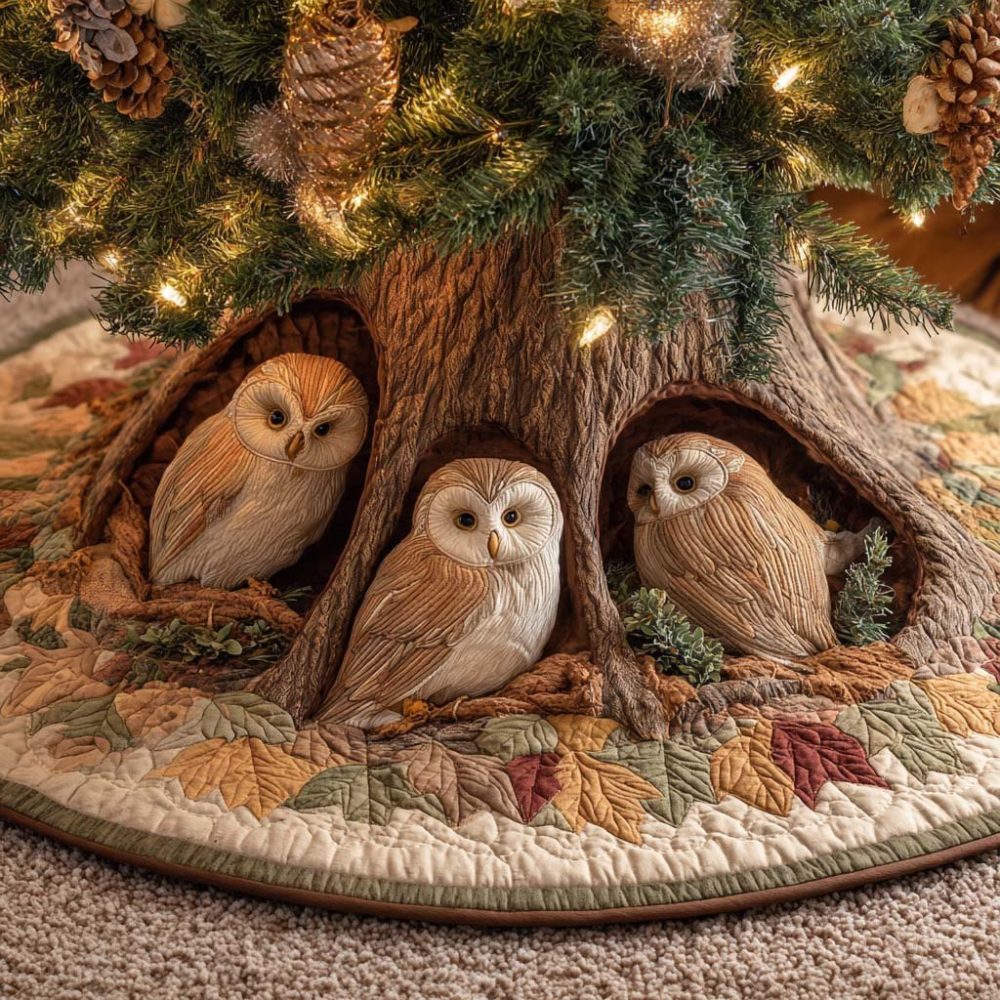Hearth Guardians Custom Christmas Tree Skirt — Handcrafted Protective Hearth Design, Durable Fabric, Made-To-Order Holiday Skirt