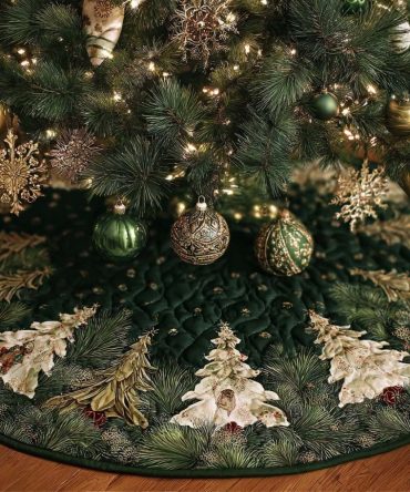 Cozy Warmth Custom Christmas Tree Skirt — Made-To-Order Plush Holiday Skirt For Family Rooms, Gift-Ready & Personalized